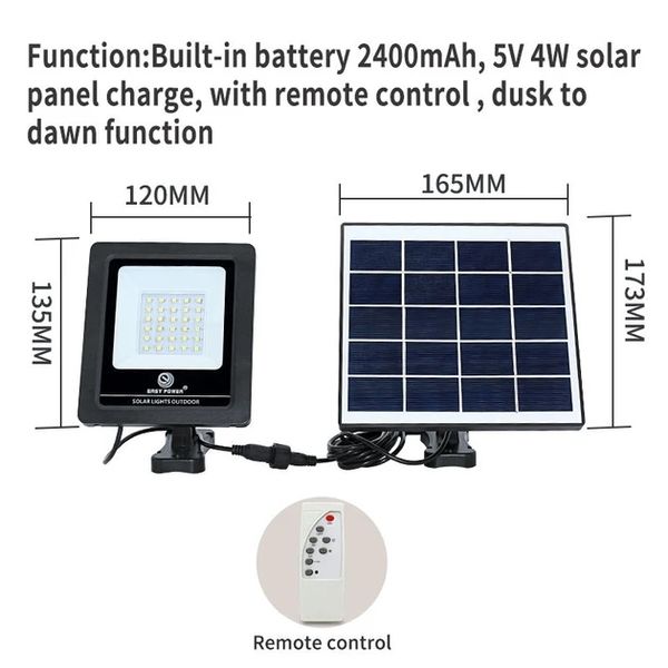 Ліхтар настінний із датчиком руху та сонячною панеллю Easy Power EP-026b Чорний 2303712805 фото