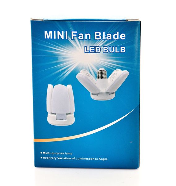 Лампочка складана світлодіодна 4 лопаті E27 KK-202 Mini fan blade bulb 2013860601 фото