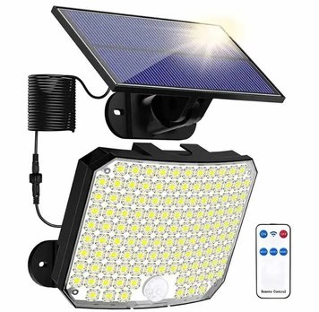 Светильник на солнечной батарее с датчиком движения Solar wall lamp BL-104-SMD 2097728725 фото