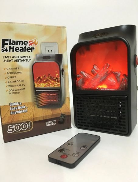 Портативний нагрівач з пультом Flame Heater (500 Вт) Економний 1280818557 фото