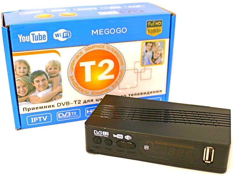 Тюнер T2 MG811 приставка з переглядом YouTube IPTV Wi-Fi HDMI USB MEGOGO 1032058490 фото