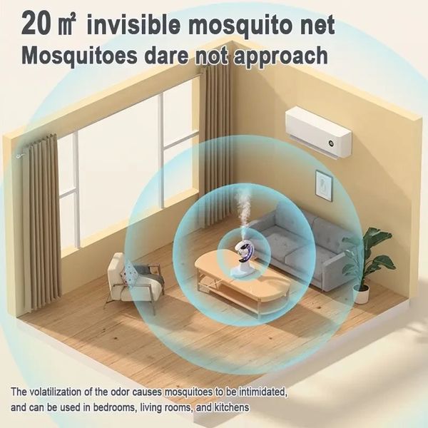 Увлажнитель воздуха с ловушкой от комаров 3в1 Humidifier Mosquito Trap москитная лампа с подсветкой ONL 2141202127 фото