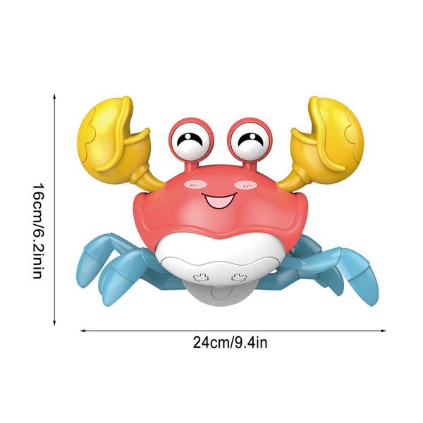 Іграшка-краб для малюків зі світловою музикою, кумедні іграшки для повзання HX-155C 1884742667 фото