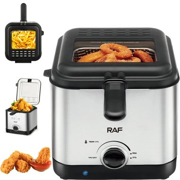 Электрическая фритюрница на 2.5 л для жарки без масла 1000 Вт Deep Fryer RAF R.5300 Воздушная фритюрница 2198494164 фото