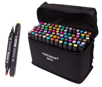 Маркеры TOUCH Sketch Marker Black 80 шт разноцветные + сумка 2309088641 фото