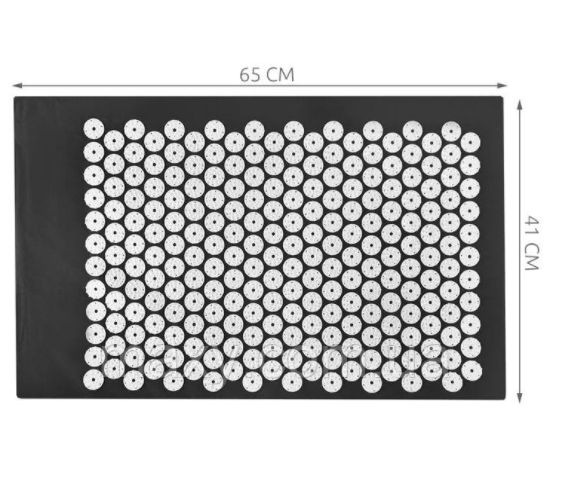 Масажний ортопедичний килимок з подушкою Acupressure Mat Ортопедический массажный коврик 65 см*41 см 1257653384 фото