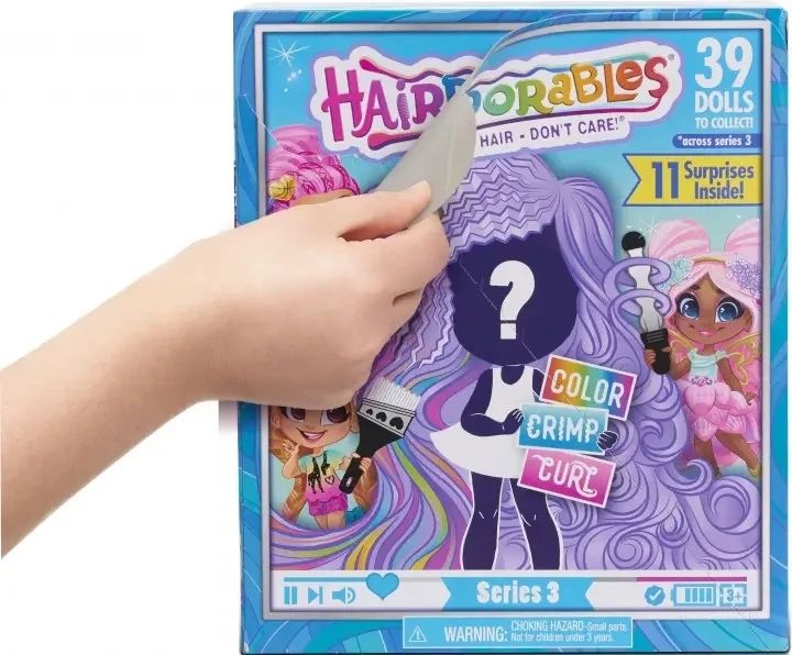 Іграшка лялька Hairdorables Dolls серія 3 з аксесуарами Лялька в коробці лялька з довгим волоссям 1698157780 фото