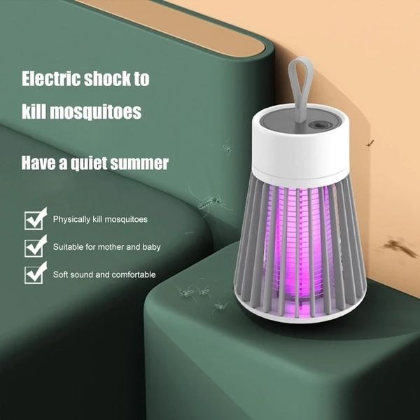 Лампа відлякувача комах від USB Electric Shock Mosquito Lamp з електричним струмом 2141912244 фото