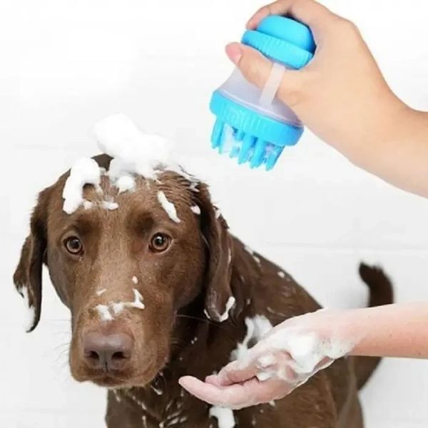 Щітка масажна для тварин Cleaning Device The Gentle Dog Washer 1856556696 фото