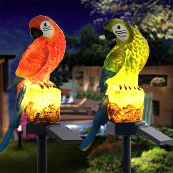 Садовый фонарь SOLAR PARROT на солнечной батарее Попугай 1944536478 фото