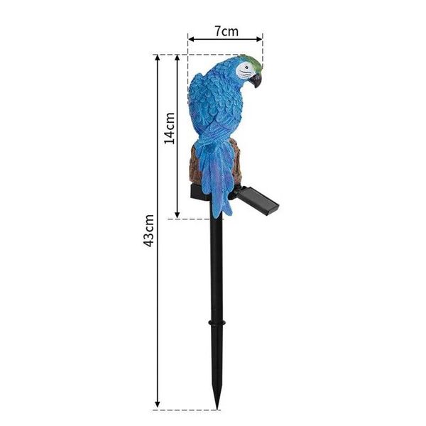 Садовий ліхтар SOLAR PARROT на сонячній батареї Папуга 1944536478 фото