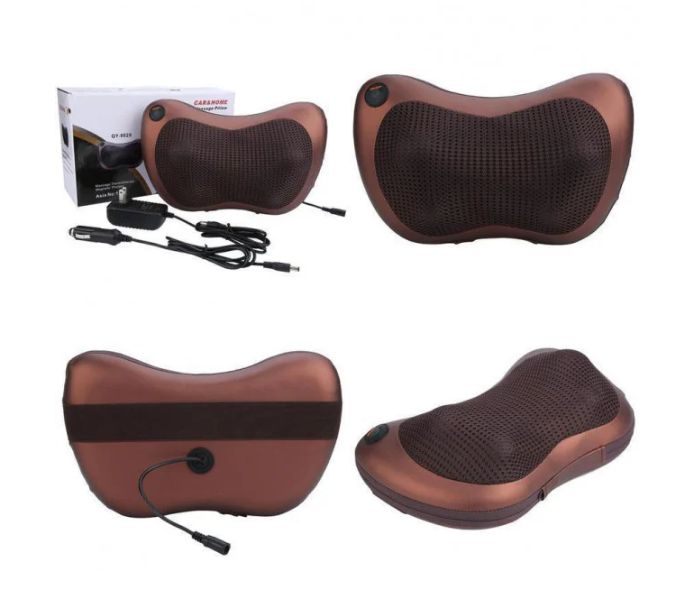 Массажная подушка MASSAGE PILLOW QY-8028 инфракрасный роликовий массажер для шеи и спины 8 массажных ролика 1137387038 фото