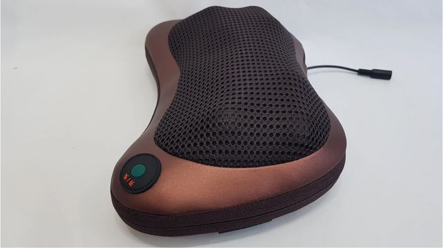 Массажная подушка MASSAGE PILLOW QY-8028 инфракрасный роликовий массажер для шеи и спины 8 массажных ролика 1137387038 фото