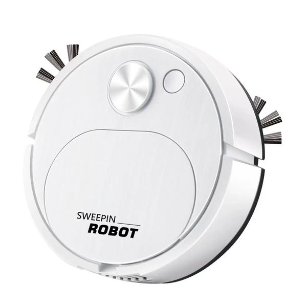 Робот пылесос на аккумуляторе SWEEPING ROBOT мощный Белый 1945719854 фото