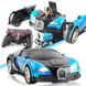 Машинка радіокерована трансформер Robot Car Bugatti Size12 СИНЯ ⁇ Робот-трансформер на радіокеруванні 1:12 1495253968 фото 7