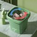 Складана пральна машина Folding Washing Machine силіконова складана стирання відро 7 л. Зелений 2280946914 фото 2