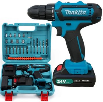 Шуруповерт Makita 331 DWE (24V, 5.0AH) с набором инструментов, запасной аккумулятор 1659830294 фото