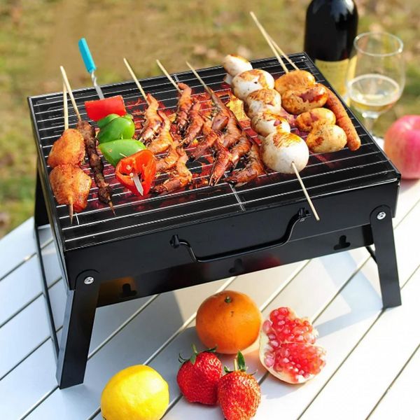 Складаний барбекю гриль портативний мангал BBQ Grill Portable — жароміцний Найкраща ціна! 1142420879 фото