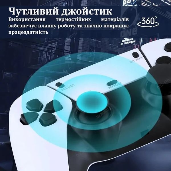 Ігрова мініконсоль HDMI M15 GAME STICK 4K 64 GB 20000 безплатних ігор + два бездротові контролери біла PS1 2323696335 фото