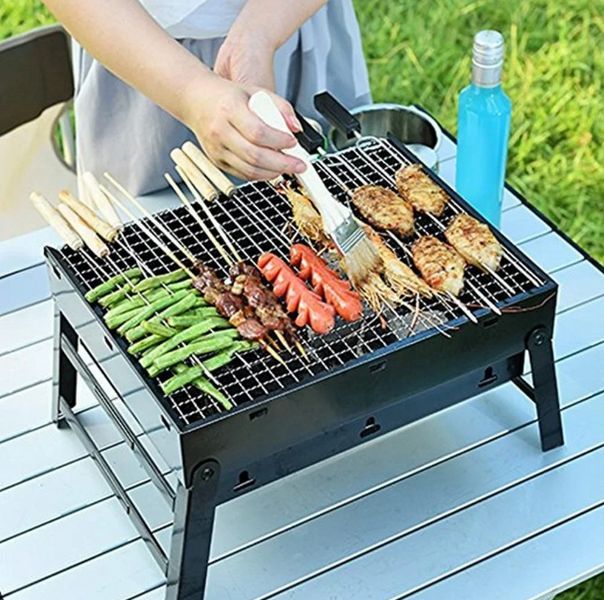 Складной барбекю гриль портативный мангал BBQ Grill Portable - жаропрочный Лучшая цена! 1142420879 фото