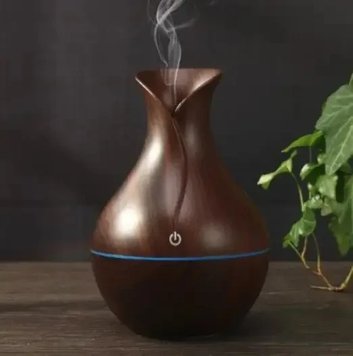 Зволожувач повітря ТЕМНО-КОРИЧЕНОВИЙ Humidifier Ultrasonic Aroma з підсвіткою  Повітроочисник 1949489916 фото