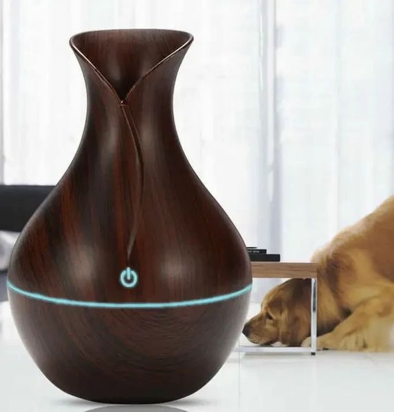 Зволожувач повітря ТЕМНО-КОРИЧЕНОВИЙ Humidifier Ultrasonic Aroma з підсвіткою  Повітроочисник 1949489916 фото