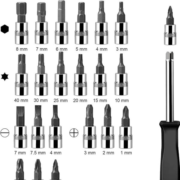 Автомобільний набір Інструментів Piece Tool Set на 46 Ручних Інструментів у Пластиковому Кейсі 2323757671 фото