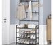 Універсальний вішак для одягу New simple floor clothes rack size 60X29.5X151 см Чорний 1505620023 фото 3