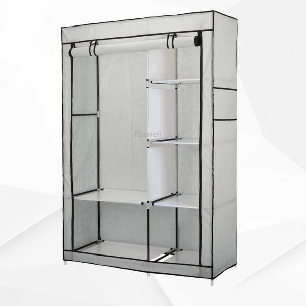 Тканинна шафа складана STORAGE WARDROBE KM-105 на 2 секції (106х45х170 см), органайзер для одягу 1166753613 фото