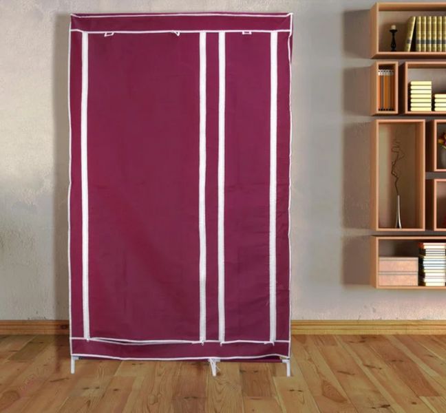 Тканинна шафа складана STORAGE WARDROBE KM-105 на 2 секції (106х45х170 см), органайзер для одягу 1166753613 фото