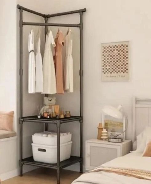 Кутова підлогова вішалка для одягу 180х45х45 см стійка для речей Corner coat rack NO:9603 1989026266 фото