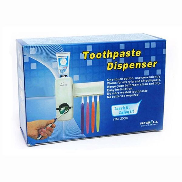 Дозатор автоматичної зубної пасти Toothpaste Dispenser з тримачем зубних щіток Toothbrush holder 1211025277 фото