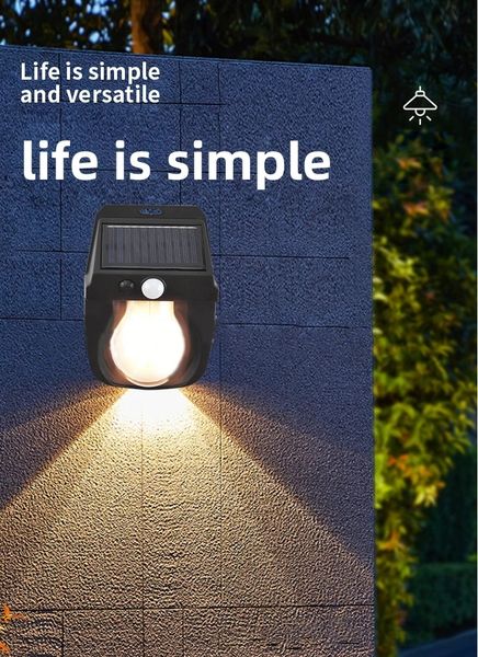 Ліхтар на сонячній батареї з датчиком руху Solar Wall Lamp COBA CL-118 2234648196 фото