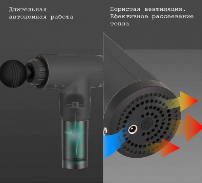 Массажёр для мышц Fascial Gun HF-280 (W-08) Вибромассажер для мышц 1281000823 фото