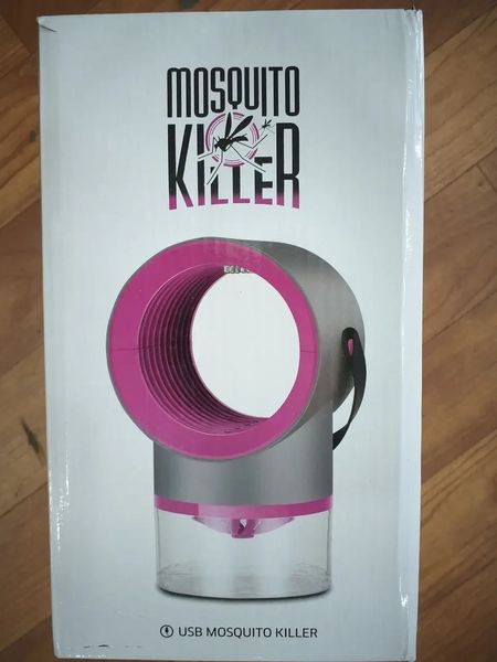 Лампа-сукня знищувач настільна від комах і комарів Mosquito killer gray-pink 1835696987 фото