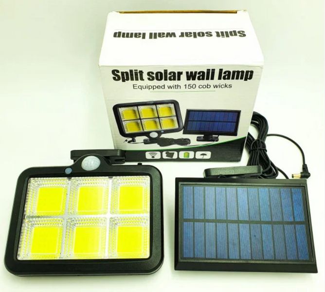 Вуличний ліхтар із датчиком руху Split Solar Wall Lamp на сонячній батареї nf-160c 1382325997 фото