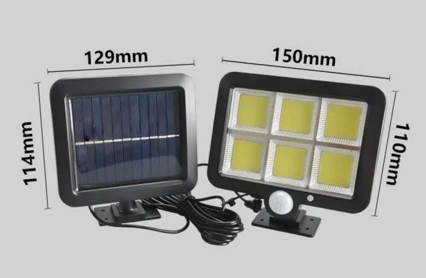 Уличный фонарь с датчиком движения Split Solar Wall Lamp на солнечной батарее nf-160c 1382325997 фото