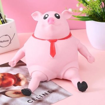 Игрушка антистресс сквиш БОЛЬШОЙ Розовая свинья Pink Pig BIG 50 см 2051996931 фото