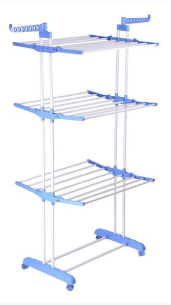 Багатоярусна сушарка для білизни, речей, одягу Garment rack with wheels складана 1239006344 фото