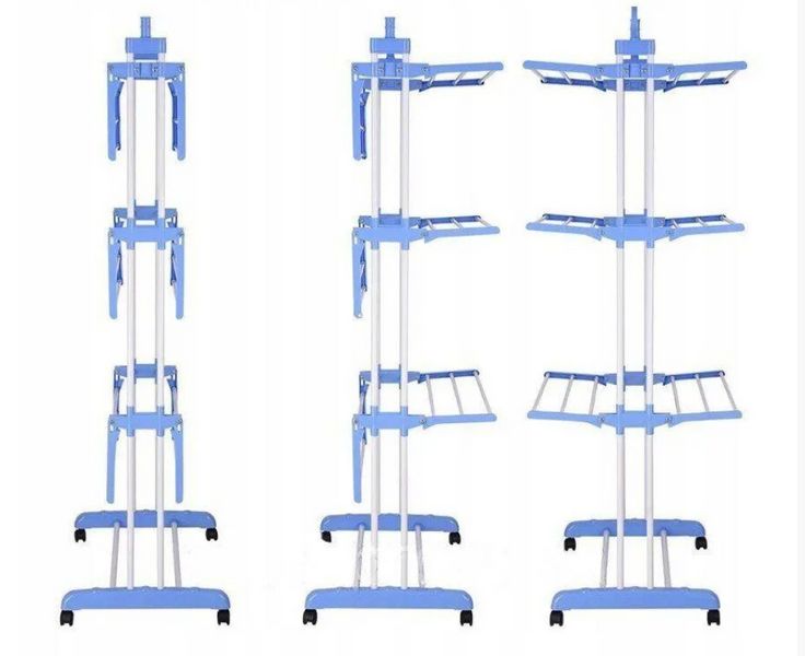 Багатоярусна сушарка для білизни, речей, одягу Garment rack with wheels складана 1239006344 фото