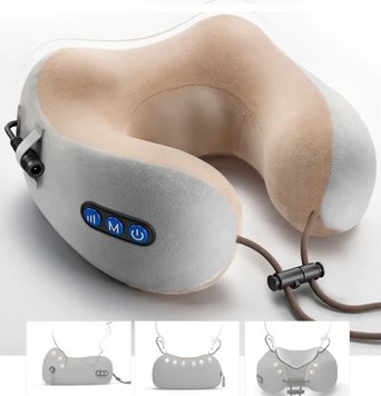 Масажна подушка для шиї U-shaped massage pillow 1208946350 фото