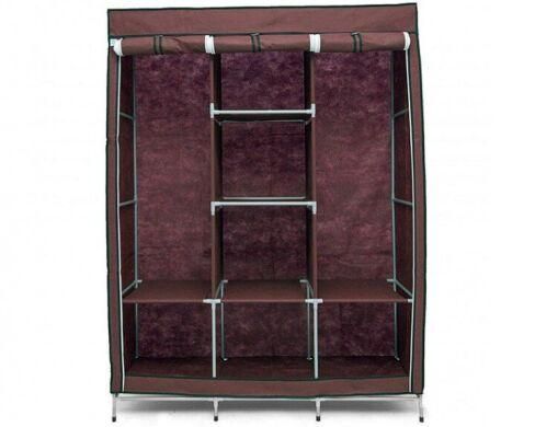 Складной каркасный тканевый шкаф Storage Wardrobe 88130, шкаф на три секции 130*45*175 1247365460 фото