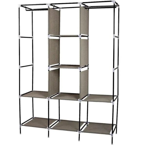 Складана каркасна тканинна шафа Storage Wardrobe 88130, шафа на три секції 130*45*175 1247365460 фото