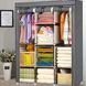 Складана каркасна тканинна шафа Storage Wardrobe 88130, шафа на три секції 130*45*175 1247365460 фото 2