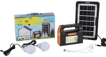 Солнечная зарядная станция + LED фонарь Junai JA-2007 с лампочками + Power Bank 1739856872 фото