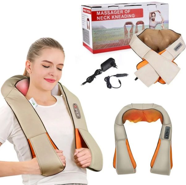 Роликовий масажер для спини та шиї Massager of Neck Kneading 1262041083 фото