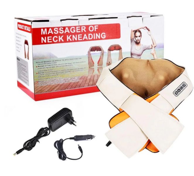 Роликовий масажер для спини та шиї Massager of Neck Kneading 1262041083 фото