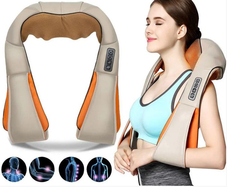 Роликовий масажер для спини та шиї Massager of Neck Kneading 1262041083 фото