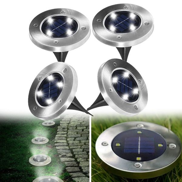 Уличный светильник на солнечной батарее Solar Disk 8led-dm8 – садовый фонарь 1430626112 фото