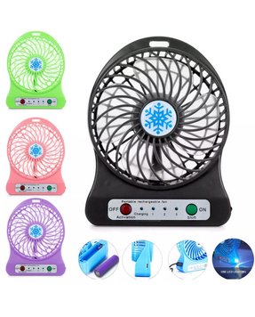 Портативний USB мінівентилятор з акумулятором Portable Mini Fan (настільний) 1432234687 фото